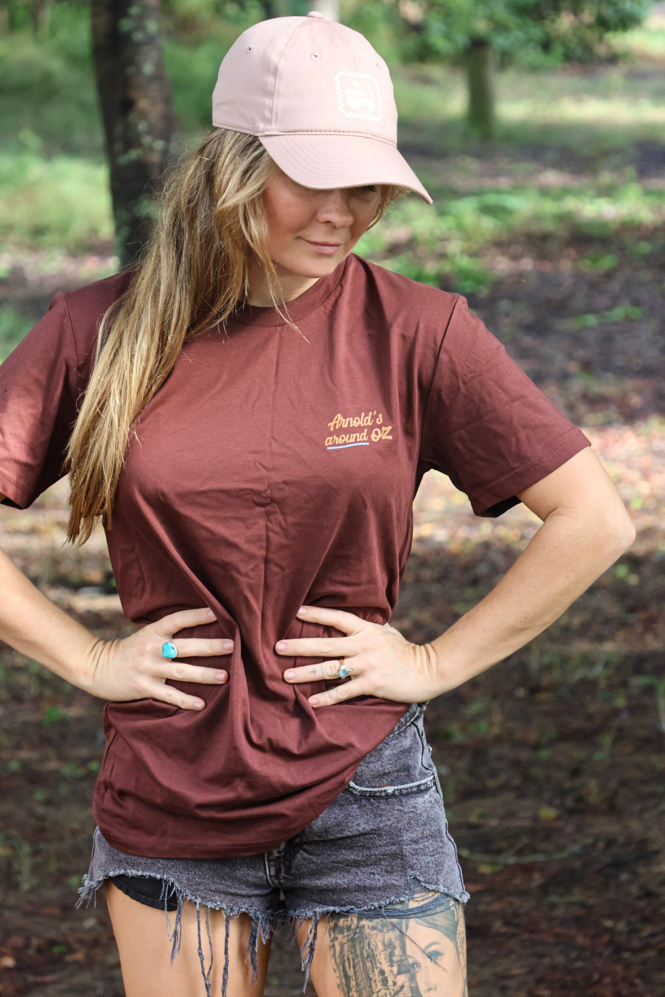 AAOZ LOGO TEE - CHESTNUT