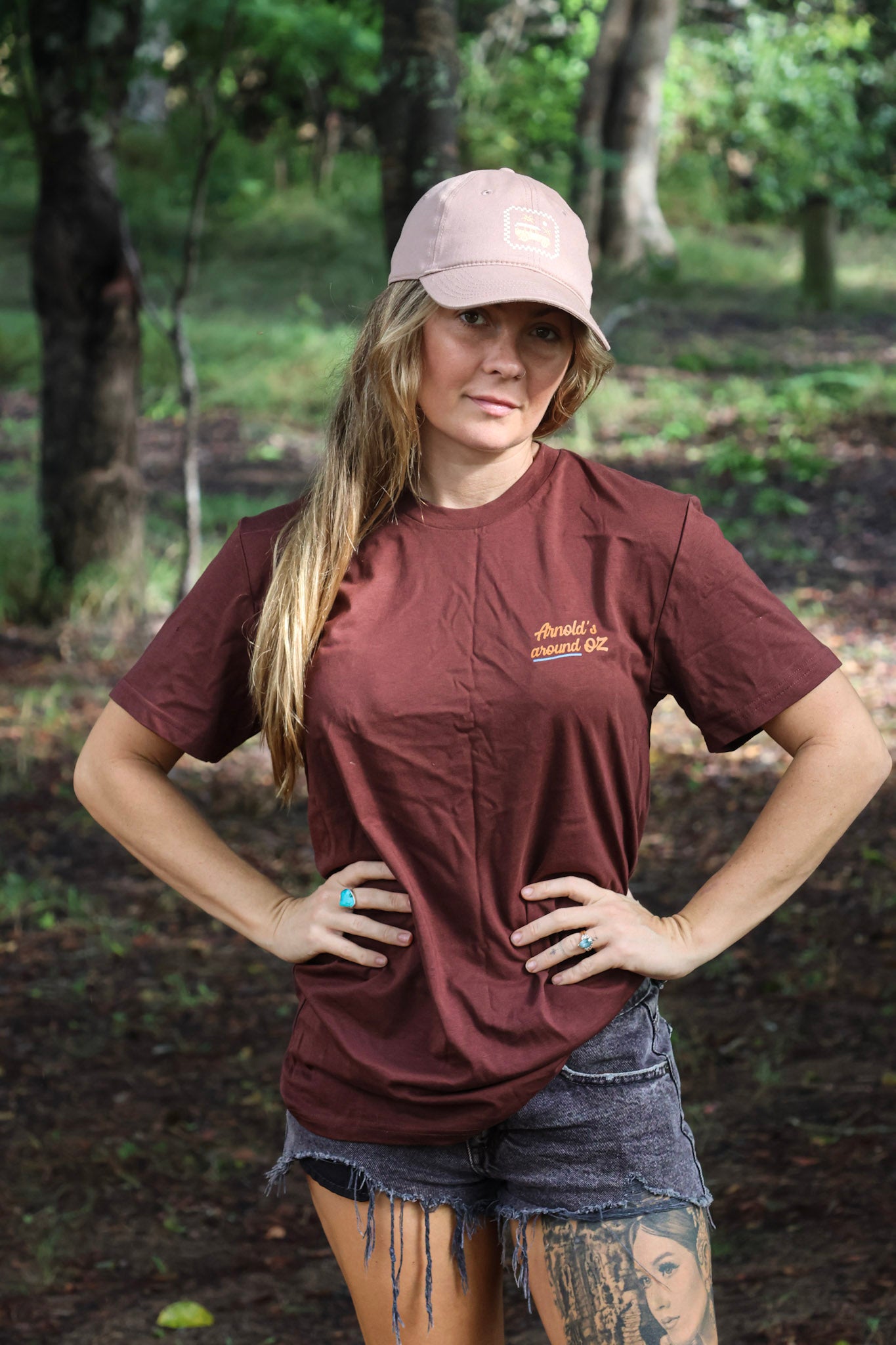 AAOZ LOGO TEE - CHESTNUT
